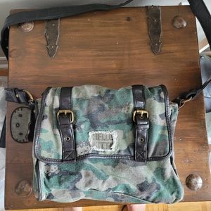 Hello kitty army messenger bag